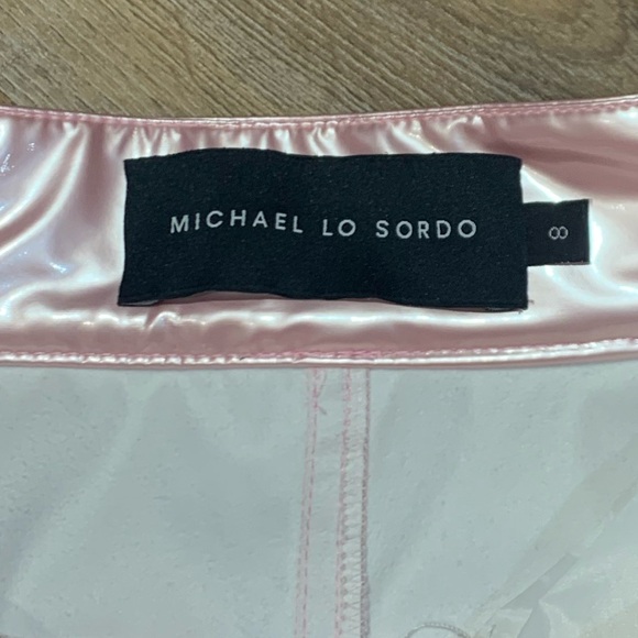 Michael Lo Sordo Patent Vegan Mini-Skirt - Picture 8 of 9